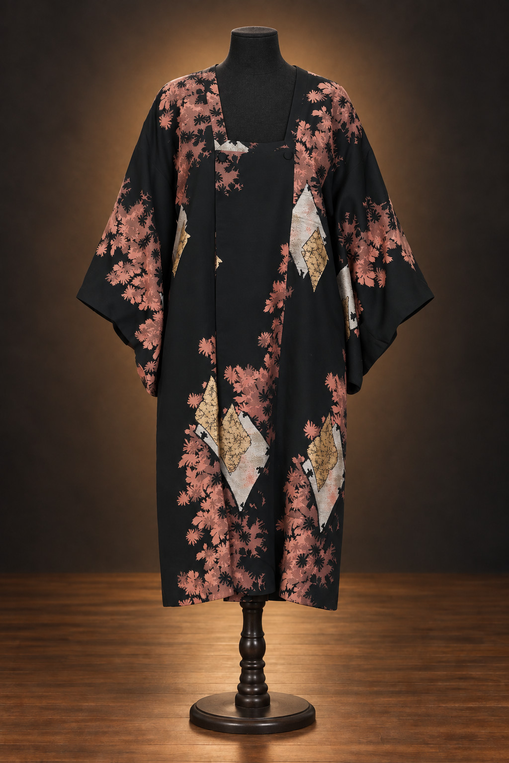 Whoopi Goldberg Personally Owned Vintage Japanese Floral Michiyuki Kimono Coat