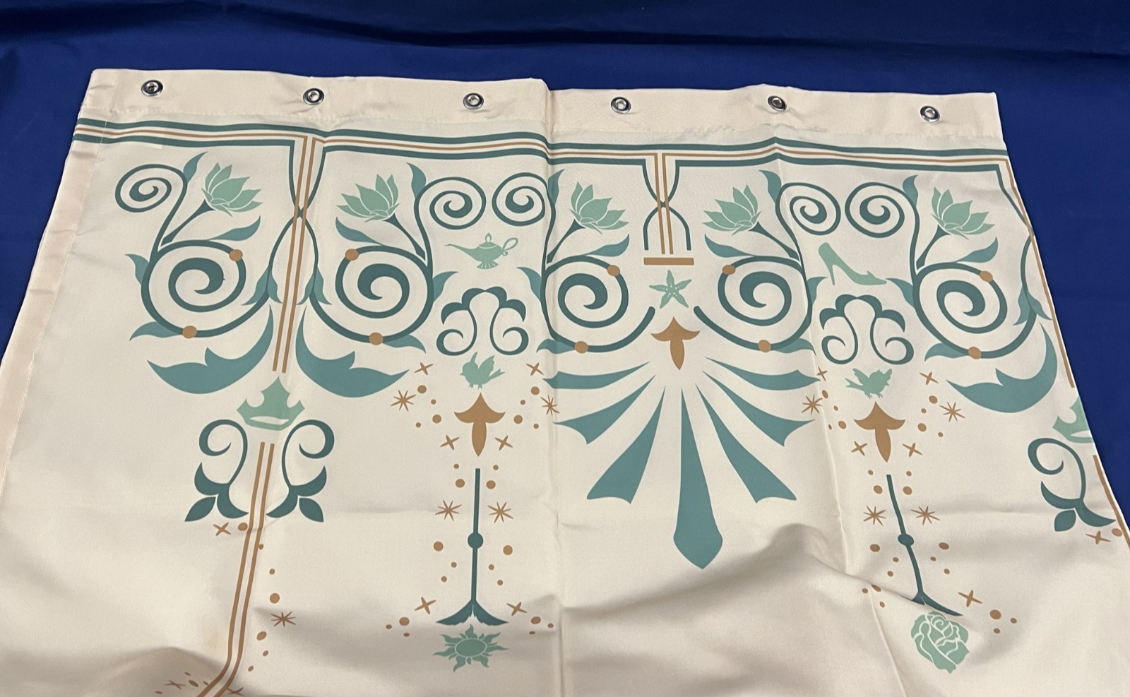 DISNEY ROYAL ROOM Original Cast Member Prop -Port Orleans Shower Curtain READ dd
