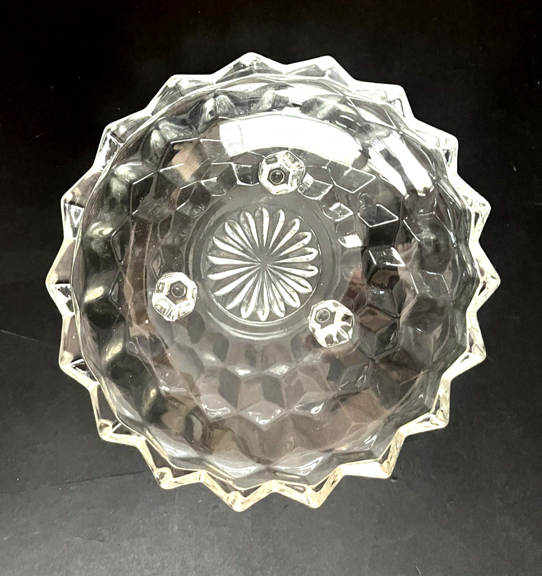 FOSTORIA AMERICAN PATTERN: FOOTED BON BON CANDY DISH / BOWL 6-1/4\