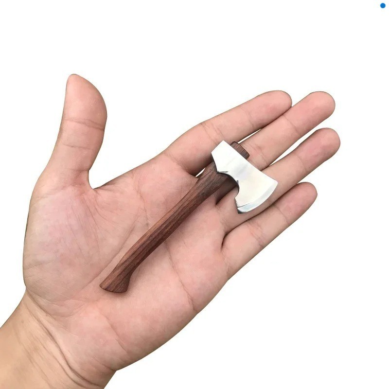 Mini Mountain Axe 7Cr13MoV Stainless Steel Wood Handle Camping Outdoor Mini Axe