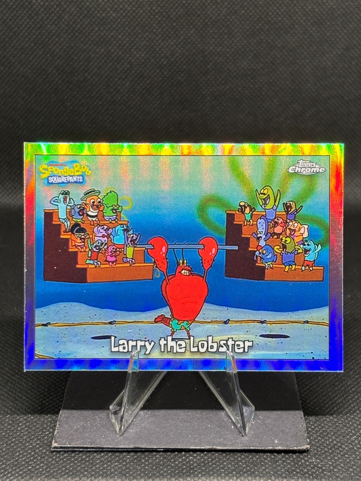 Larry The Lobster 2025 Topps Chrome SpongeBob SquarePants 25th #12 Refractor