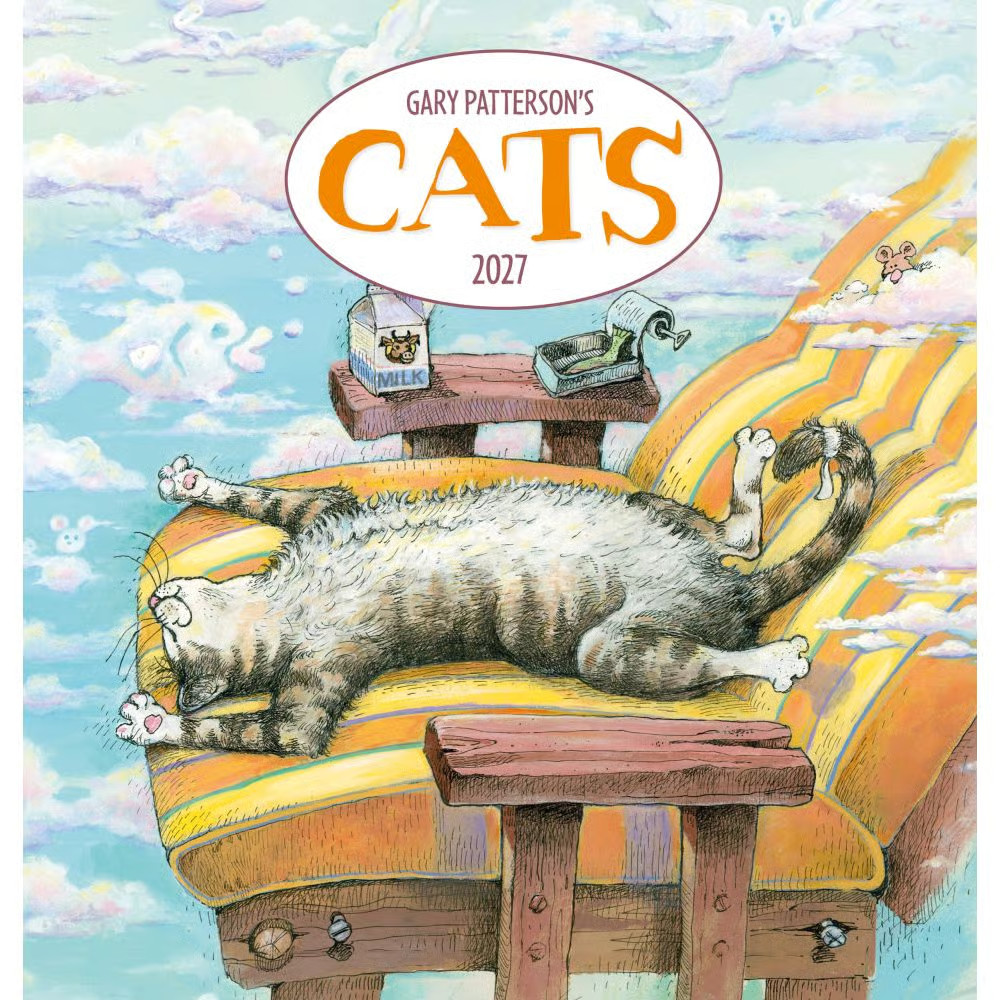 Carousel Calendars, Cats 2027 Magnetic Calendar by Gary Patterson Carousel Calendars, Cats 2027 Magnetic Calendar by Gary Patterson