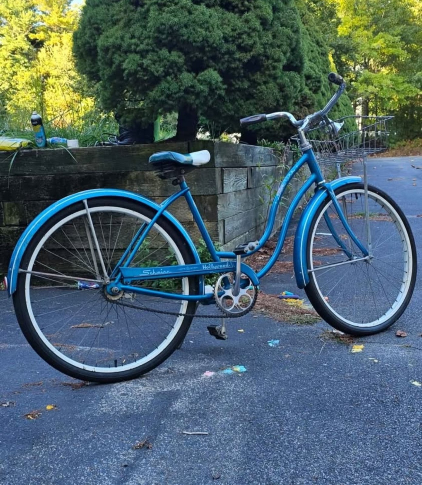 Schwinn Hollywood Cruiser Bicycle Vintage 1963 Blue Women's Girls Beach Bike
