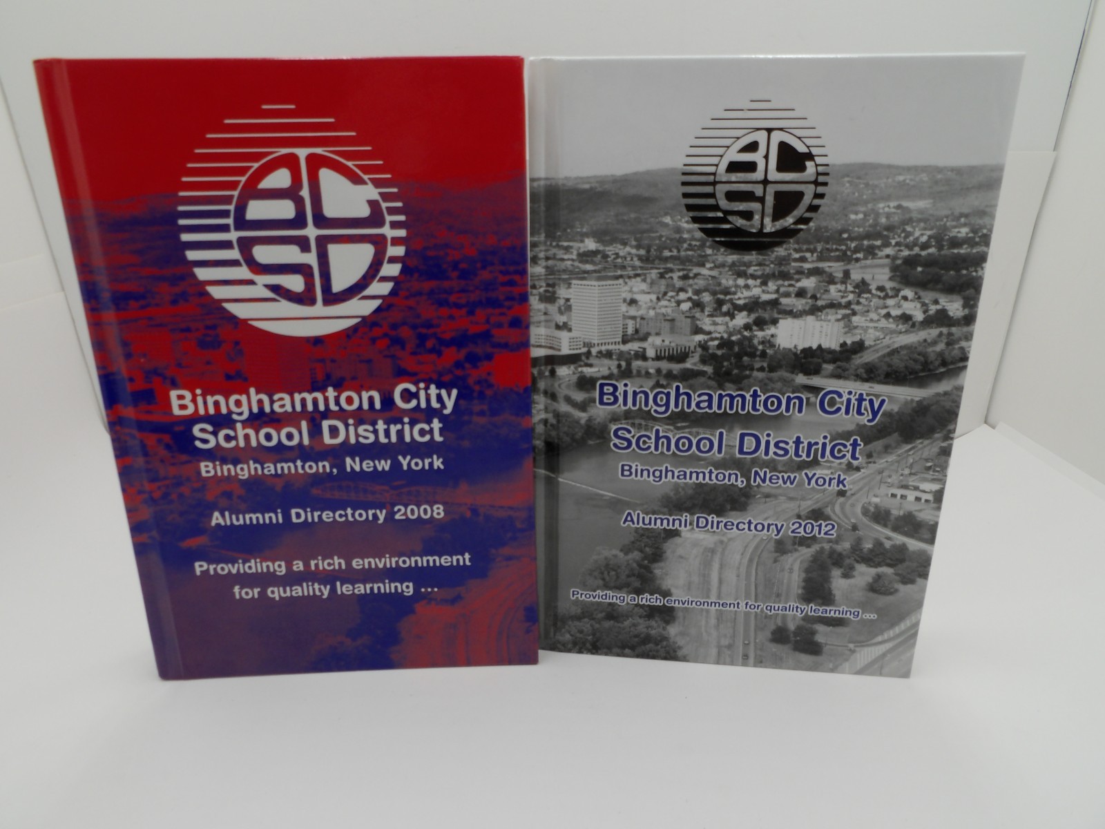 Binghamton City School District Alumni Directories 2012 & 2008 NY Hardcover