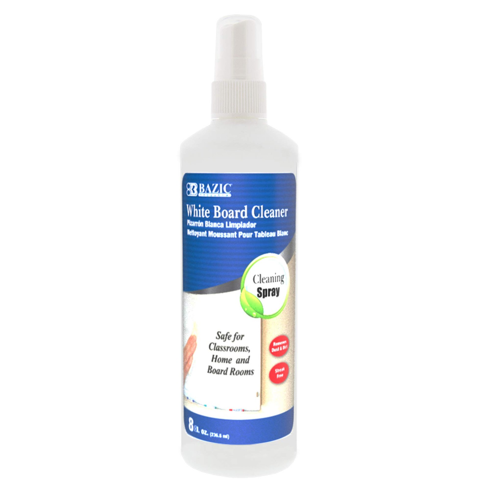 BAZIC PRODUCTS Ounce White Board Cleaner 6001 12P 8 Oz Standard Functional BAZIC PRODUCTS Ounce White Board Cleaner 6001 12P 8 Oz Standard Functional