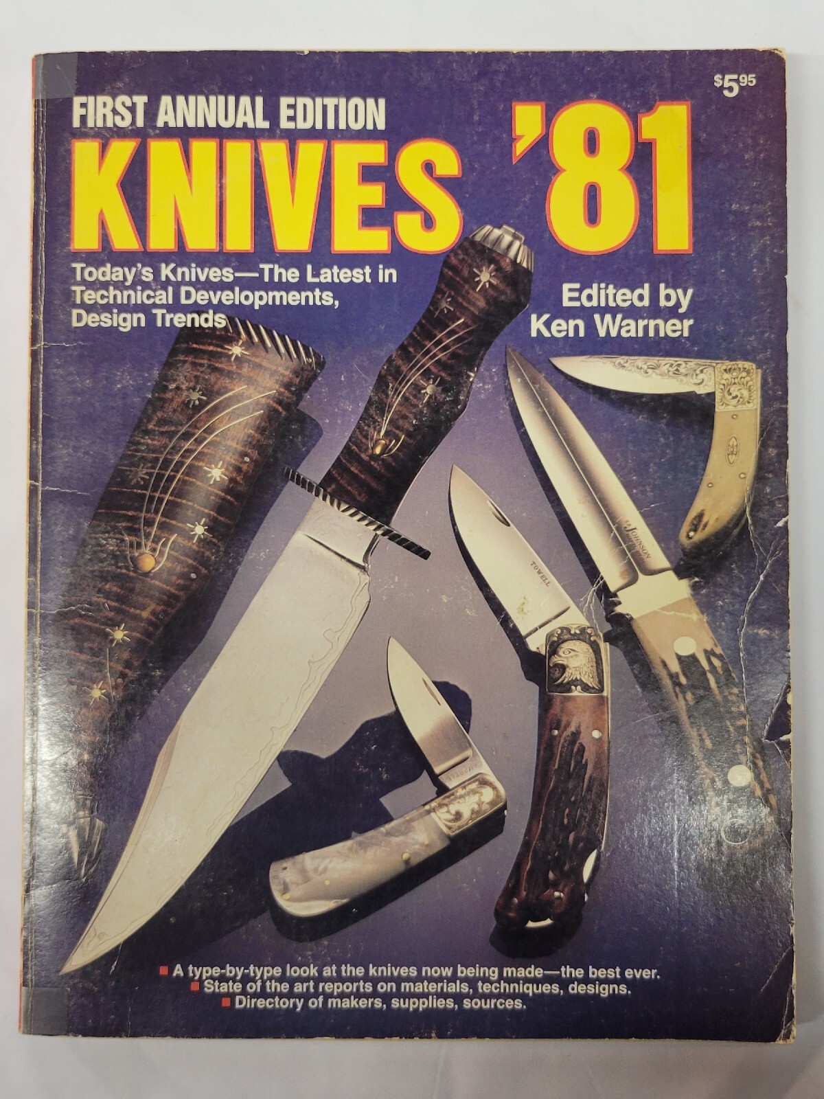KNIVES  \'81 - 1981  FIRST Annual DBI Publications  Knife Collectors BOOK warner
