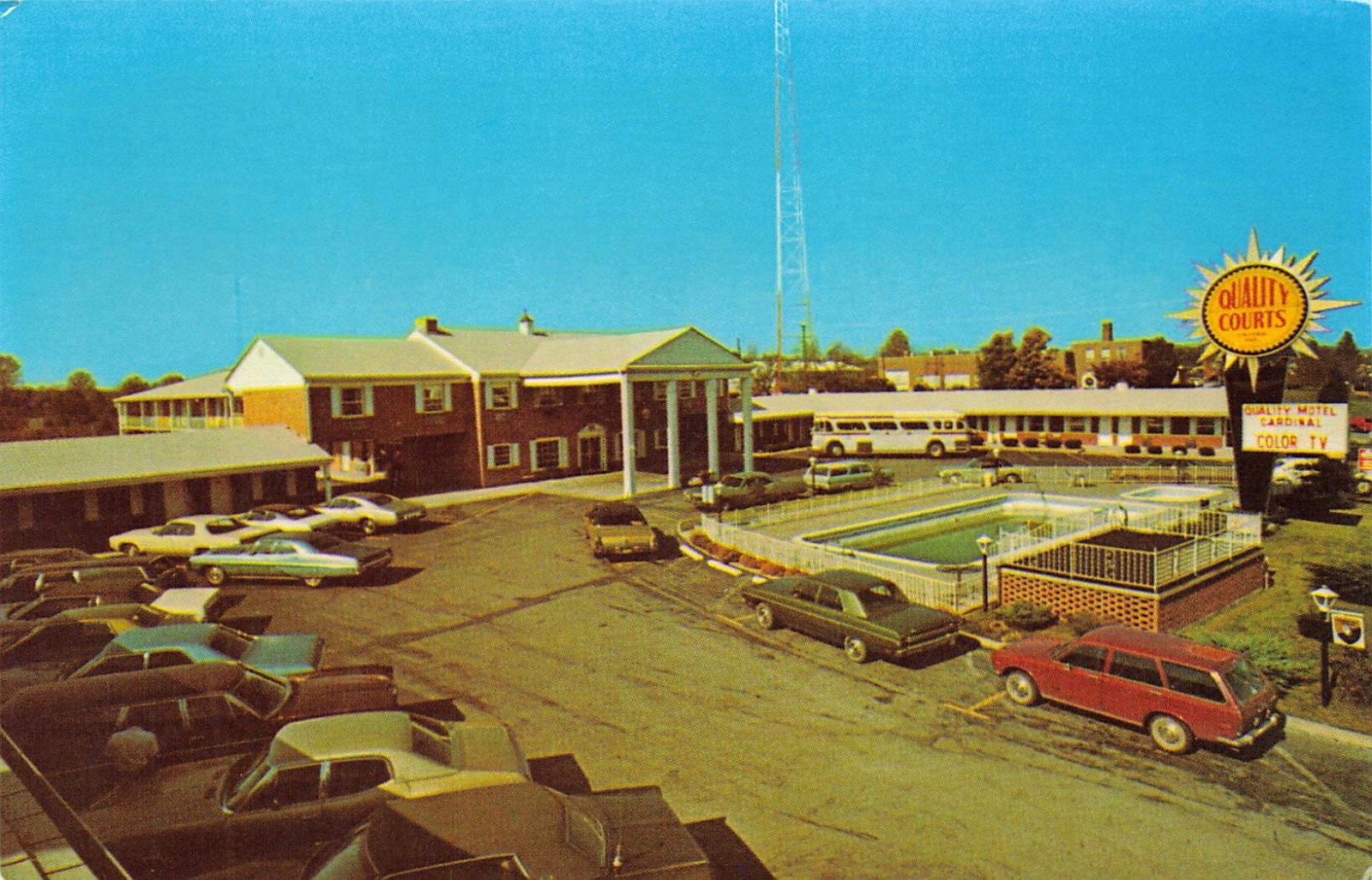 Elizabethtown, Ky.  Quality Motel Cardinal Hotel Automobiles Travel Unposted