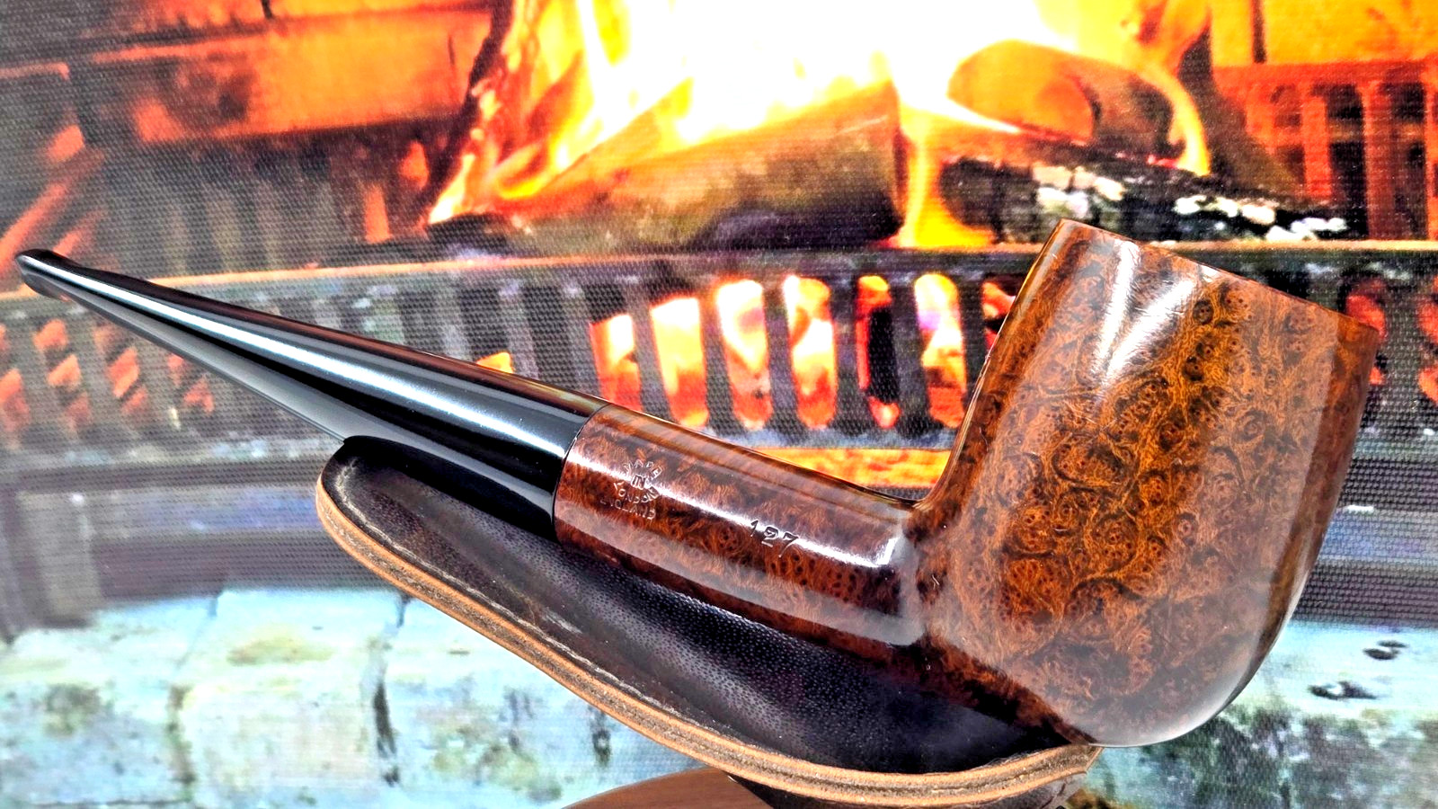 Vintage Comoy's Mark-2 (127) Estate Billiard Sitter 3-piece logo Pre-1980