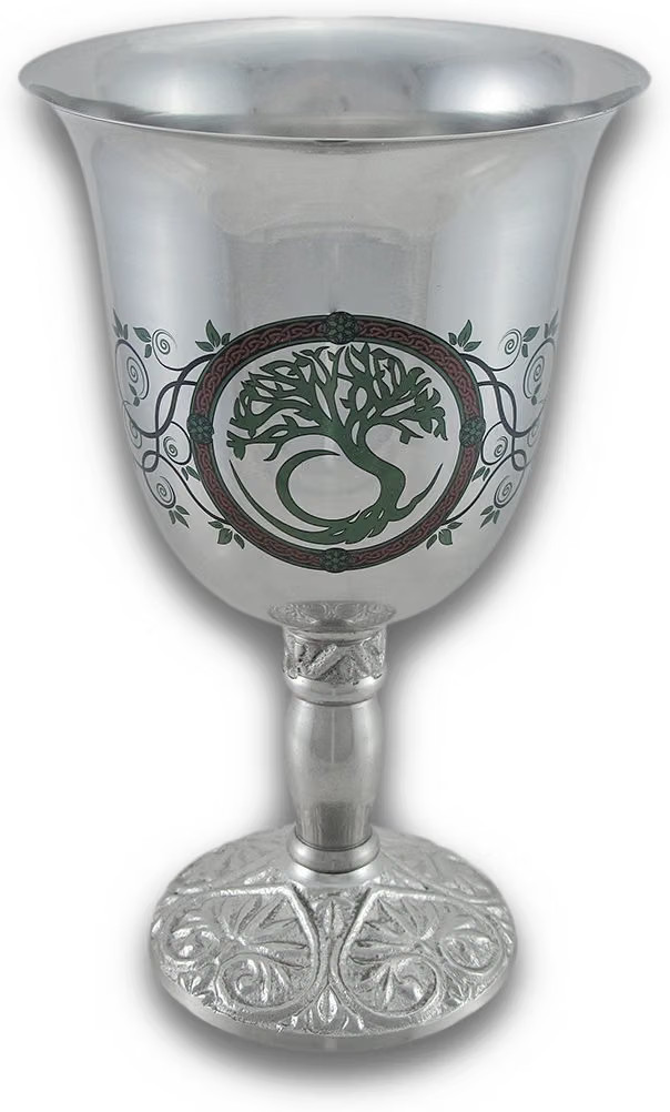 Stainless Steel Tree of Life Wiccan Pagan Chalice