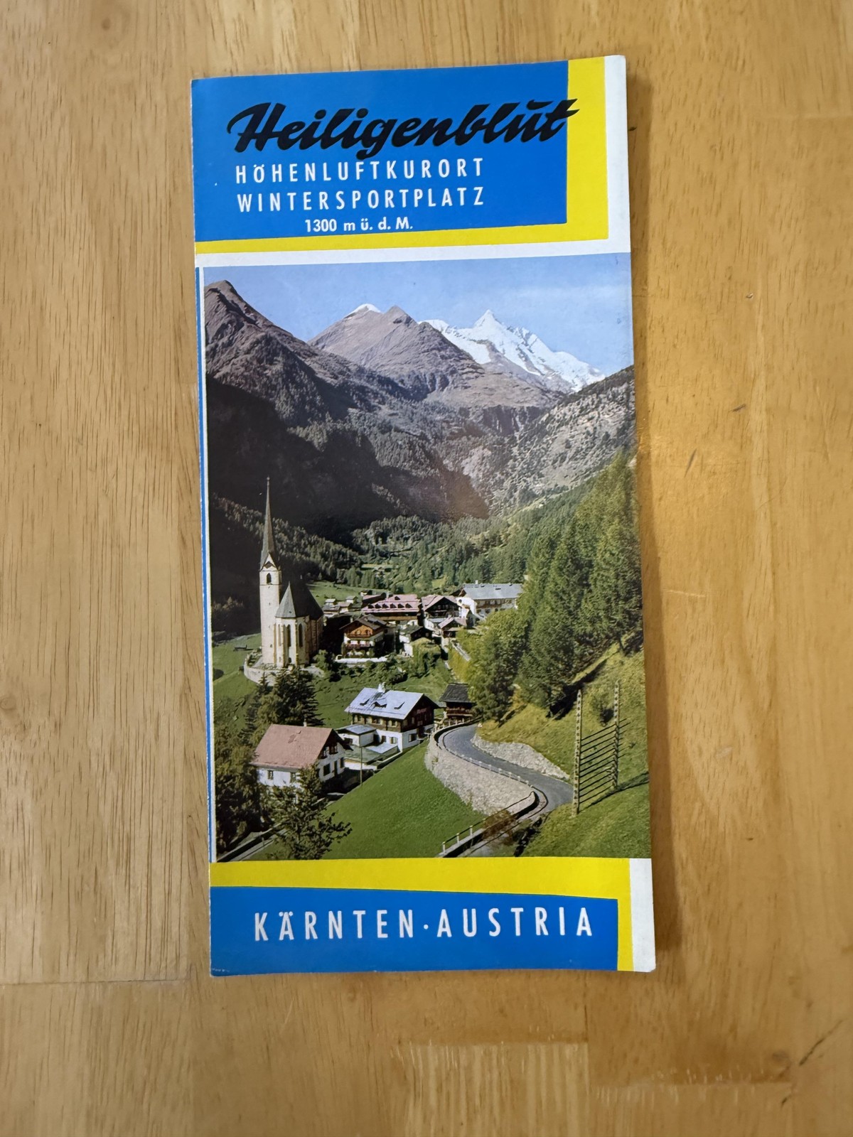 Vintage Heiligenblut Winter Sports Travel Brochure Kärnten Austria Resort