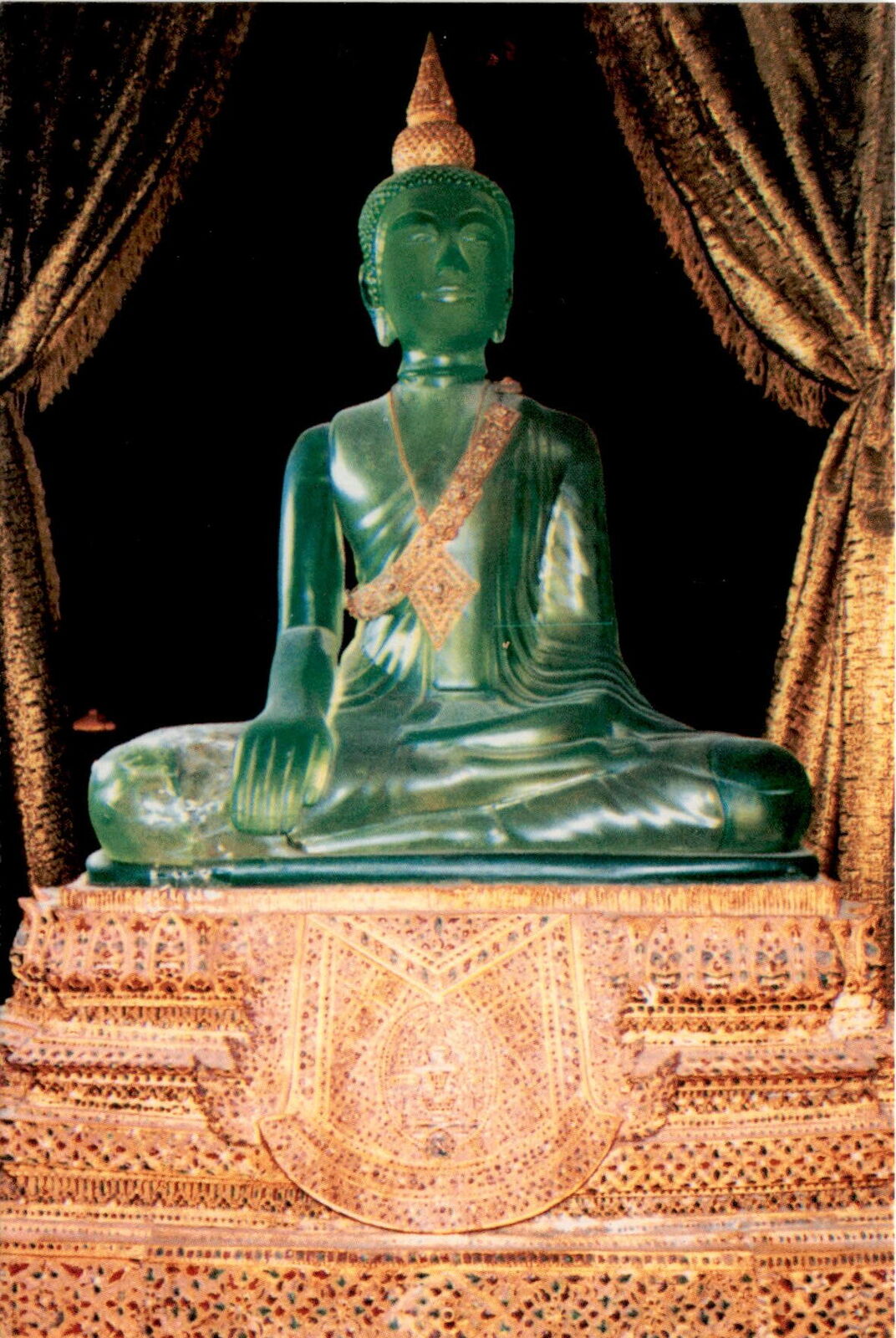 Emerald Buddha, Royal Palace, Phnom Penh, Cambodia, Khmer Postcard