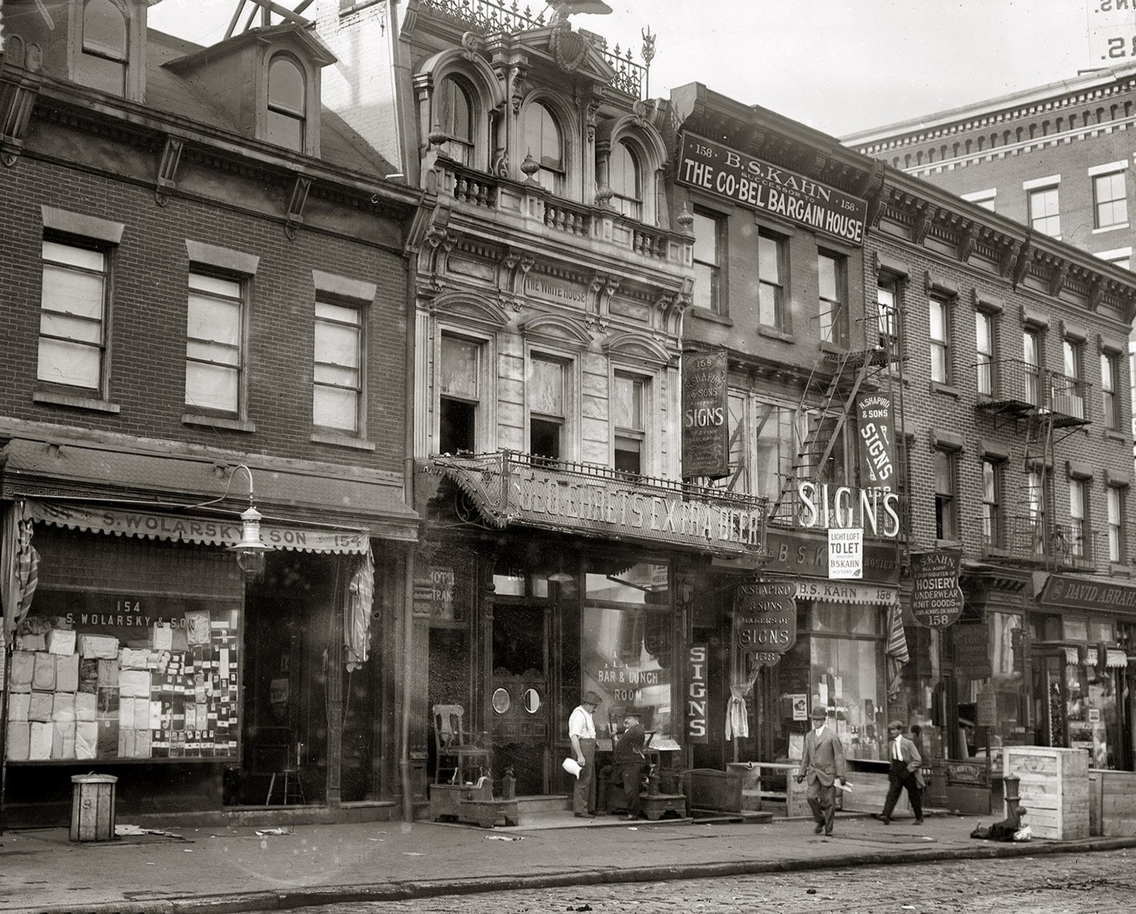 1912 Downtown NEW YORK Canal Street PHOTO  (216-B)
