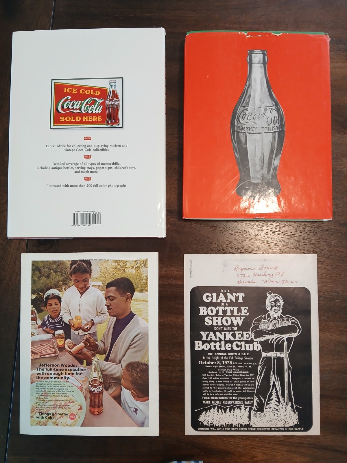 4 Coca-Cola Collectors Books and Magazines Lot 1968 Bottler and 1978 Old Bottle