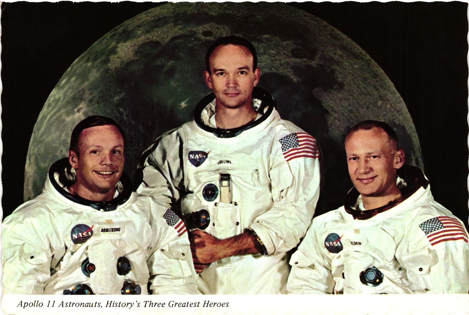 Vintage Postcard 4x6- Apollo 11 Astronauts, Neil A. Armstrong, M UnPost 1960-80s