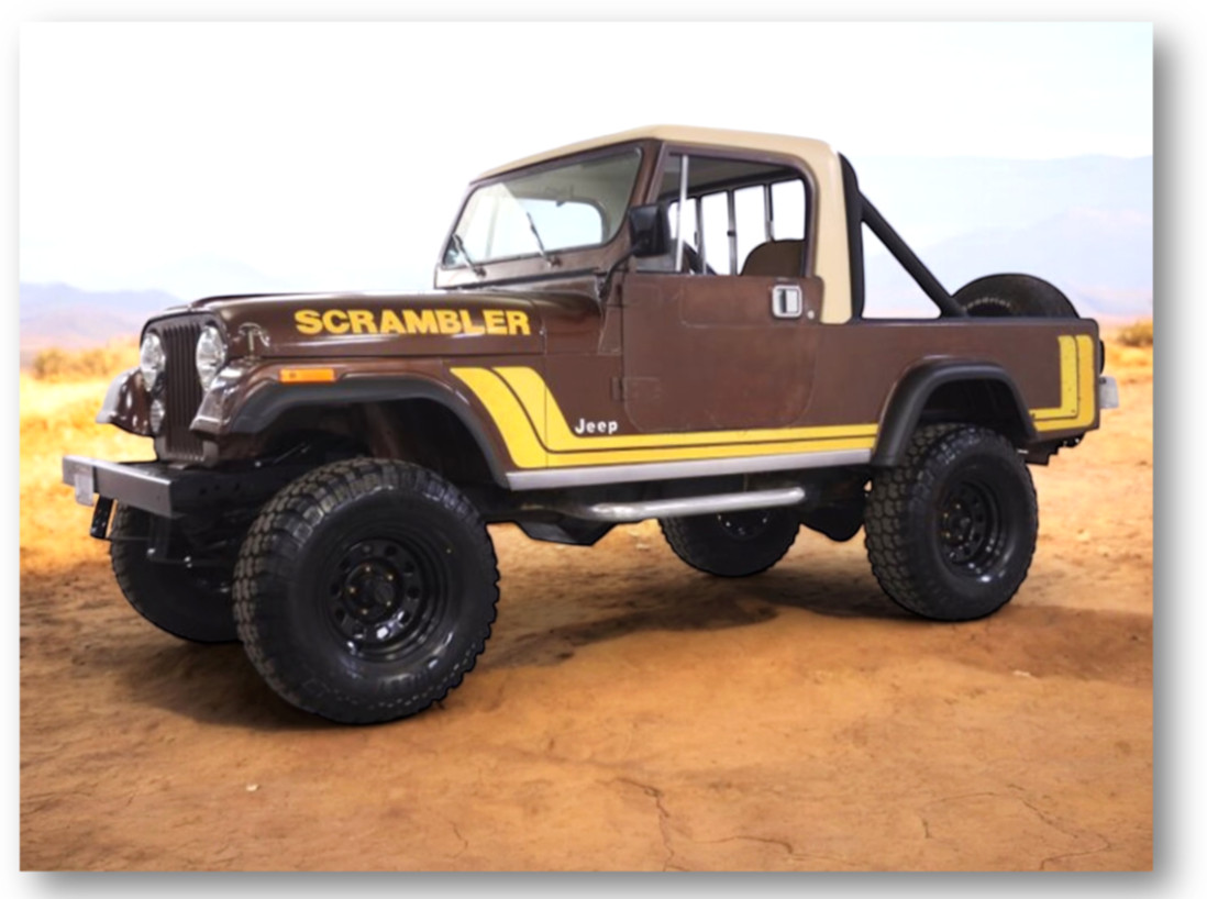 1982 Jeep CJ8 Scrambler Refrigerator Locker Tool Box Fridge Magnet