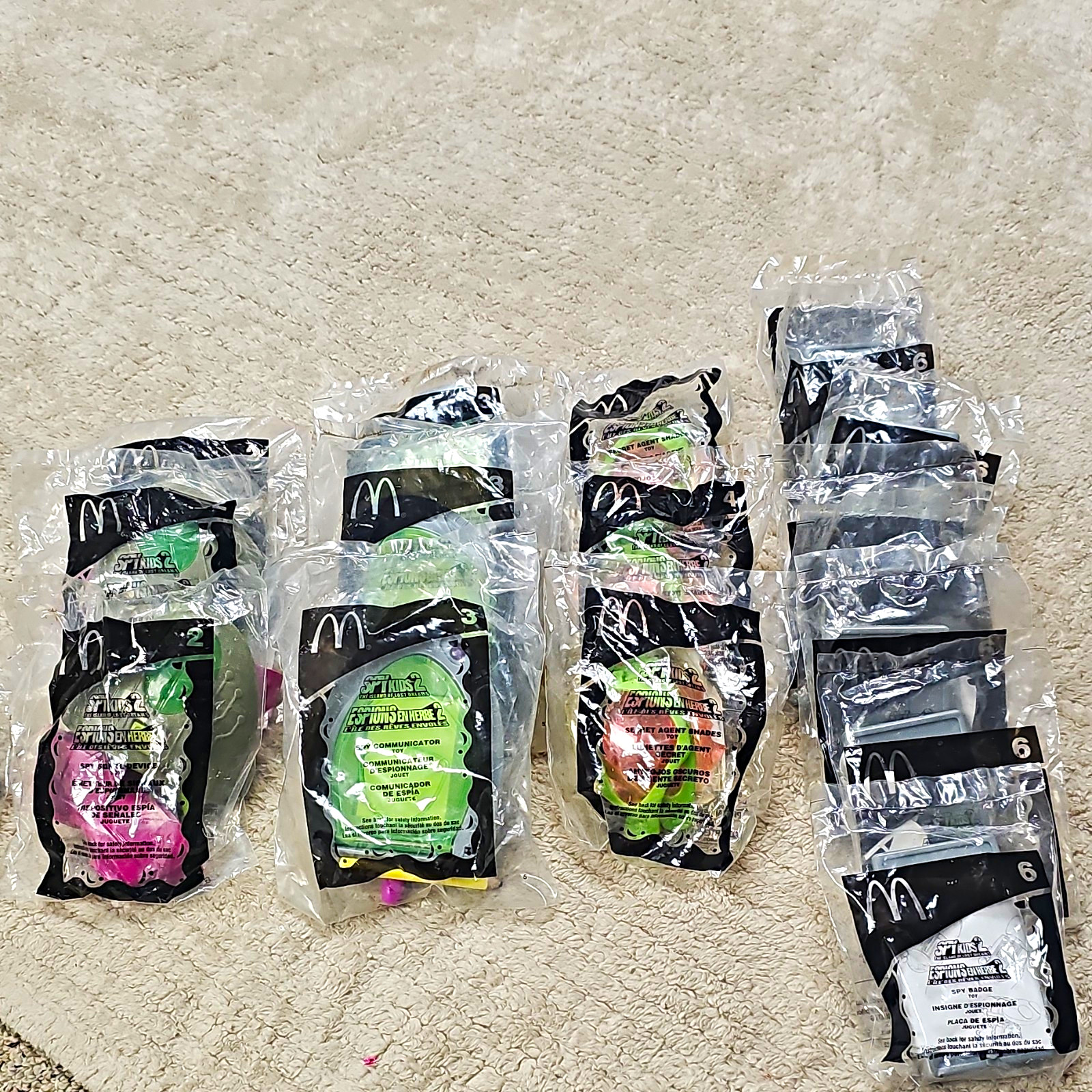 Vtg 2002 McDonalds Happy Meal Toys Spy Kids 2 Bulk Wholesale Lot 19 Sealed