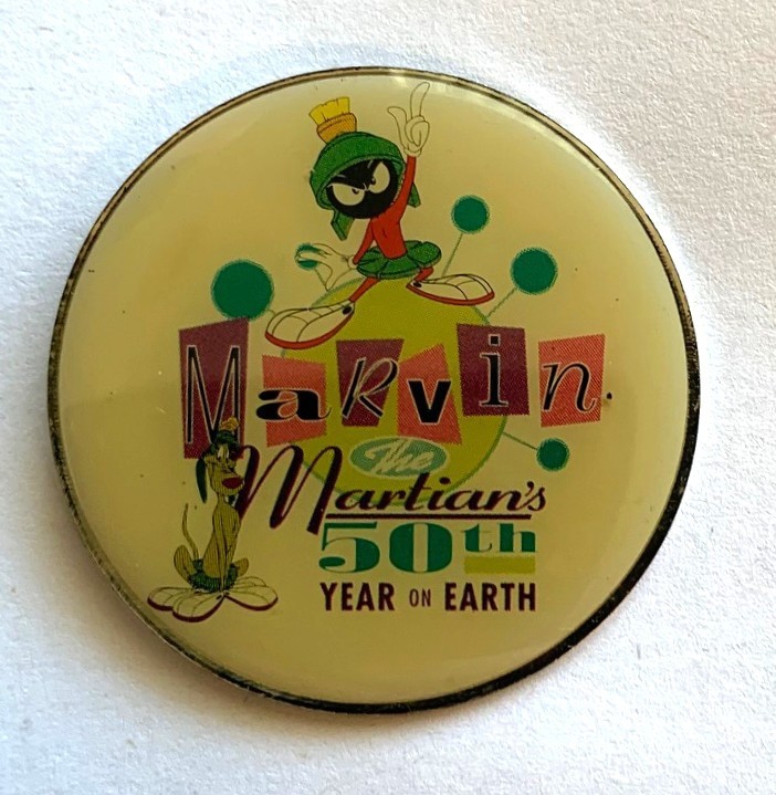 1998 Warner Bros. Looney Tunes Marvin the Martian 50th Year on Earth Pin