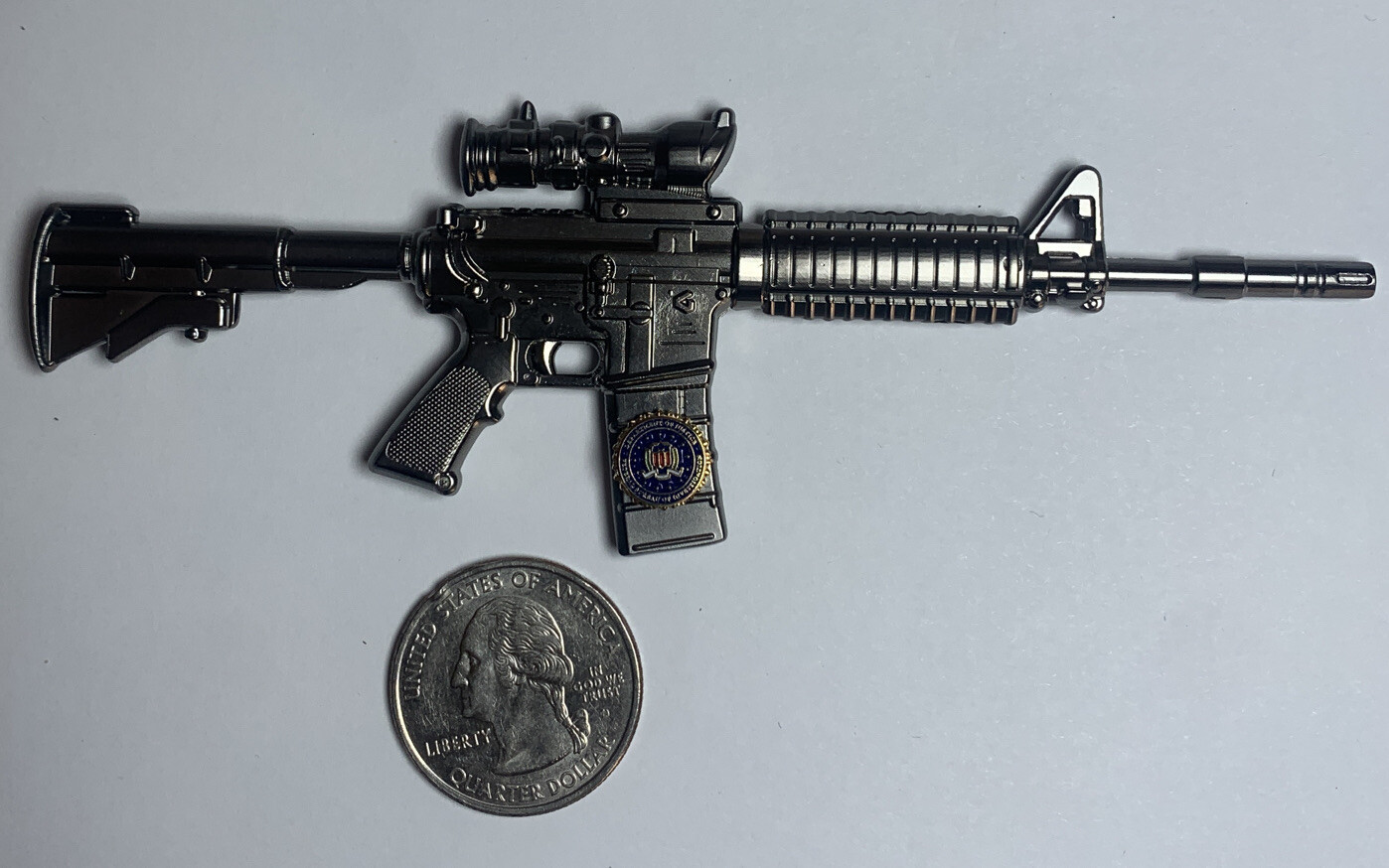 FBI M4 Carbine Challenge Coin.. Must Have M4 - Rare