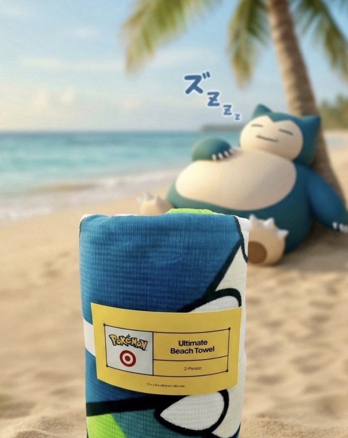 Ultimate Snorlax Beach Towel - Pokémon x Target IN HAND Ultimate Snorlax Beach Towel - Pokémon x Target IN HAND