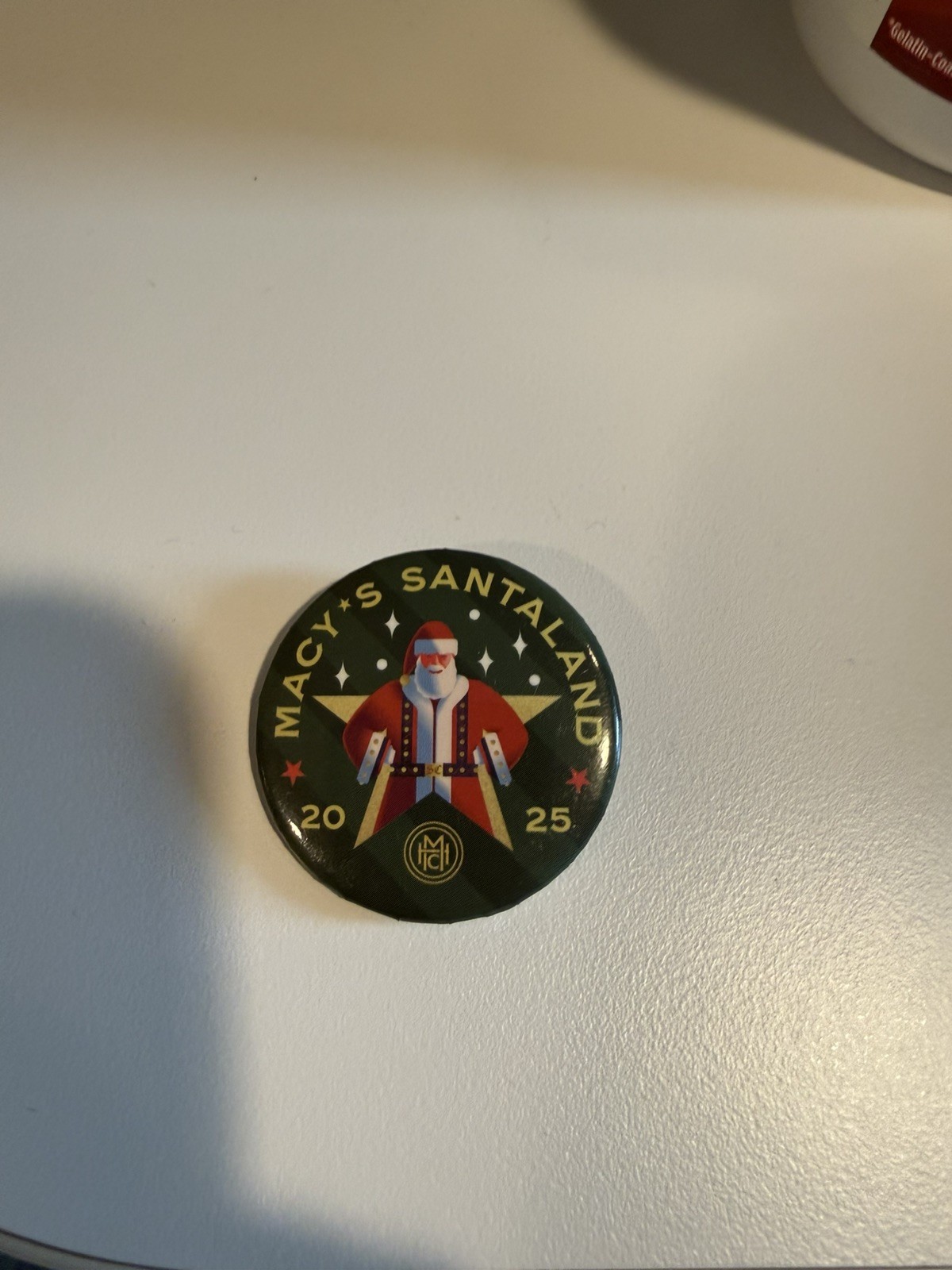 2025 Macy\'s Santaland Santa Pin Button Believe Thanksgiving New York NY Land