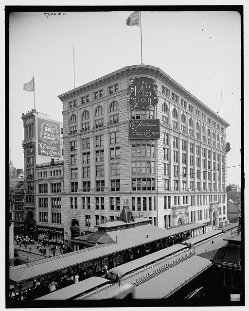 Photo:New York NY 14th Street Store Building 1910s Exterior Street Scene