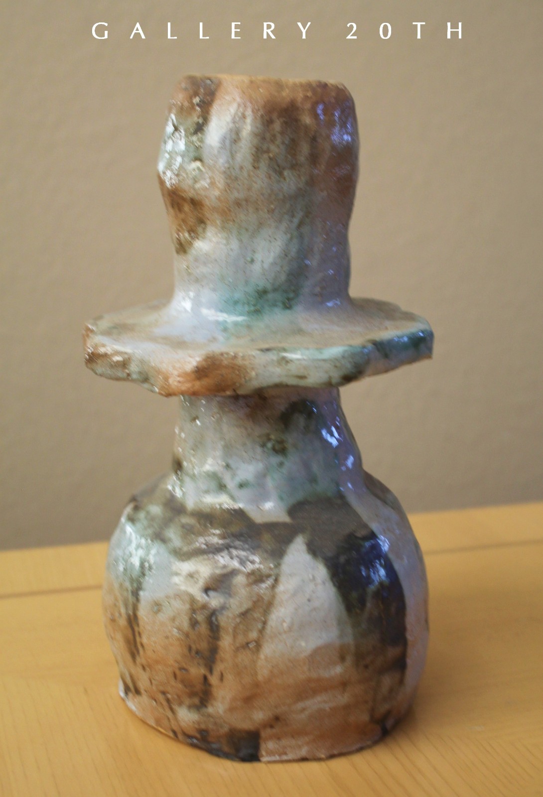LARGE MID CENTURY DRIP VASE POTTERY 1950s 60s ABSTRACT ART SCULPTURE VTG MCM