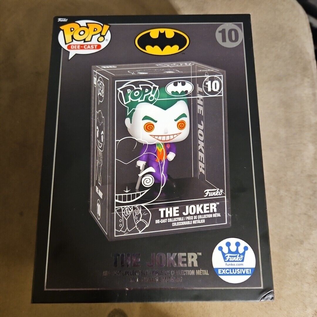 Funko Pop Diecast: The Joker-Funko Store Exclusive #10 -New-Sealed
