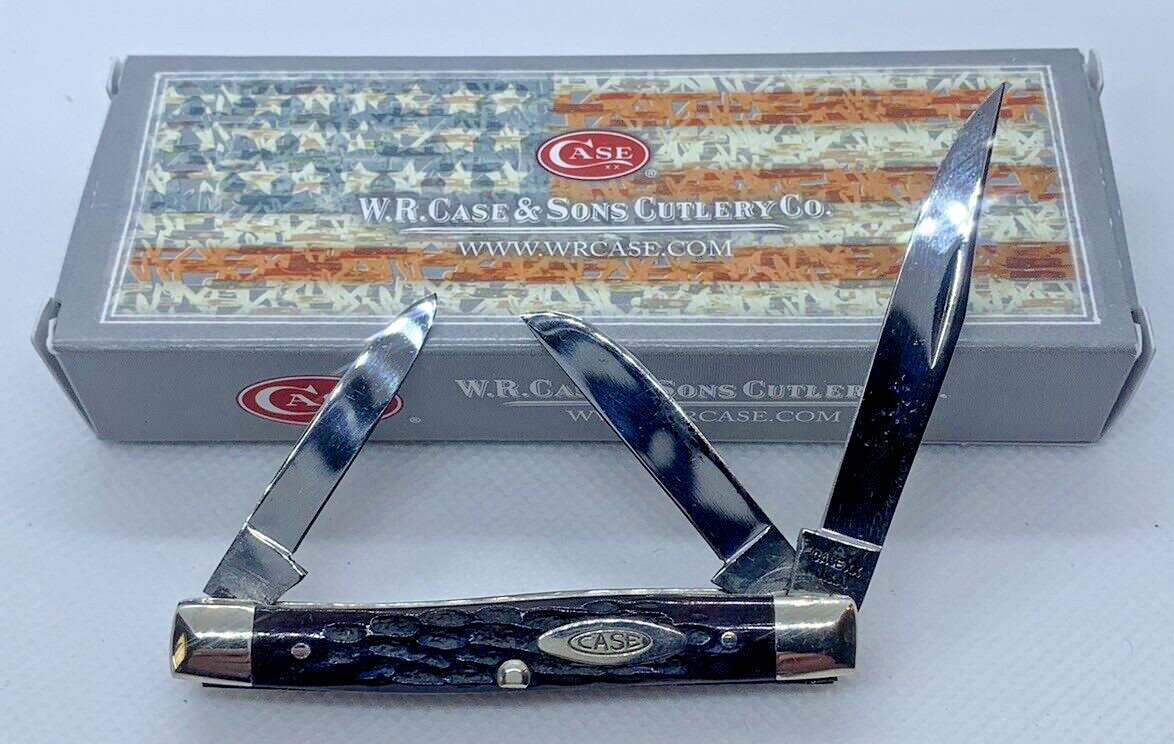 Case XX 1965-1969 Small Stockman 6333 Red Bone 3-Blade Knife 🔥STUNNING🔥MINTY🔥