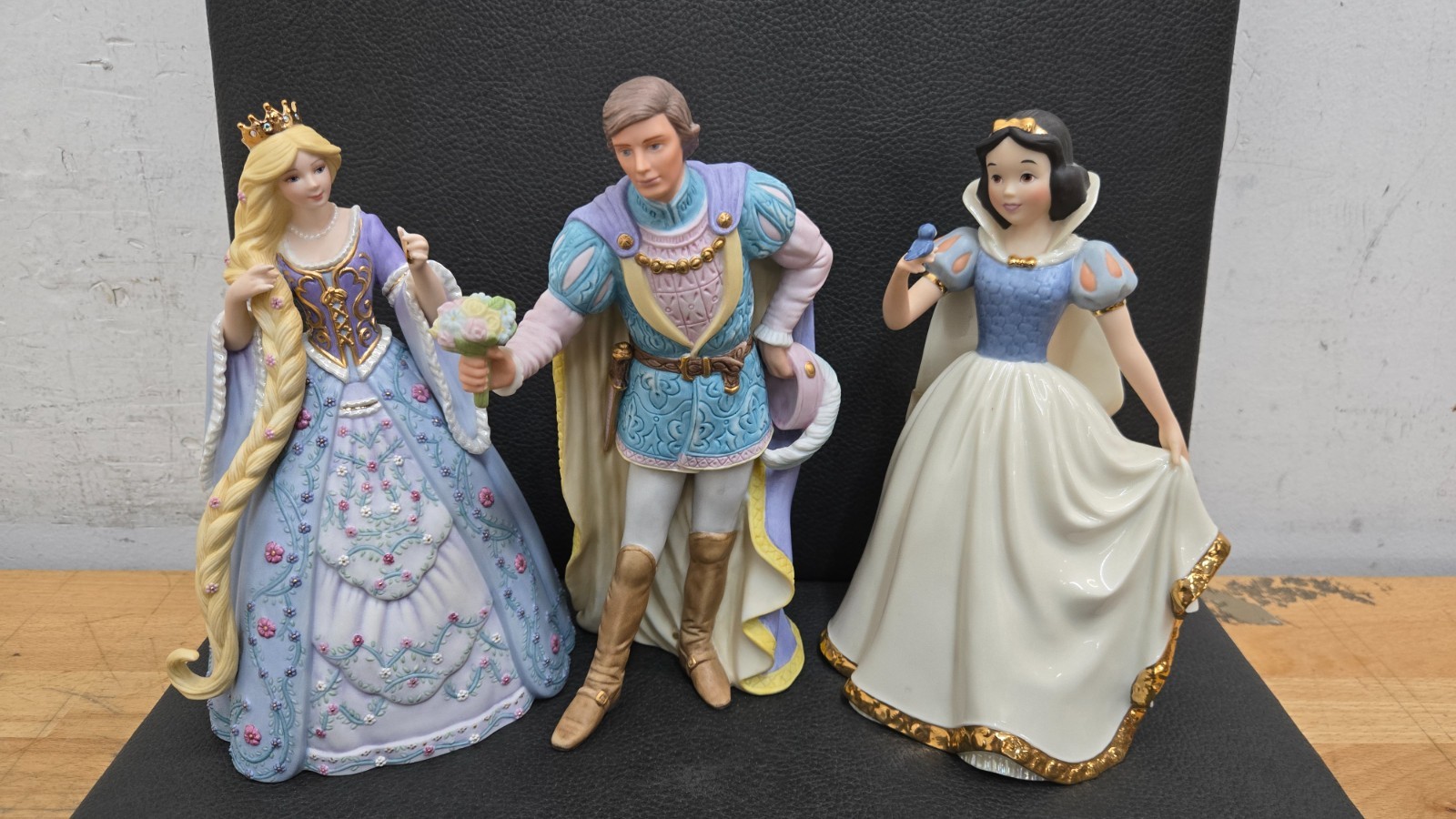 Lenox Disney Rapunzel Collection, Rapunzel, The Prince, Snow White Porcelain Fig