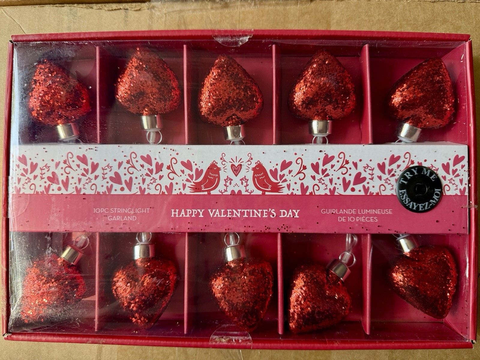 Love & Cupcakes Valentine’s Day 10 Bulb Count Sparkle Light Up String Light Love & Cupcakes Valentine’s Day 10 Bulb Count Sparkle Light Up String Light