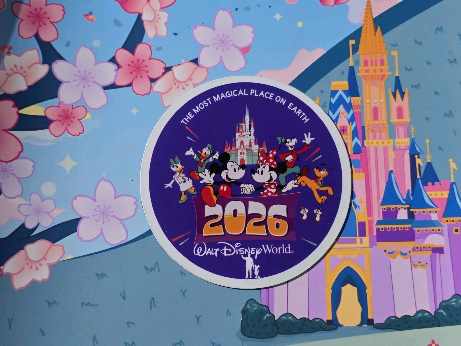 Walt Disney World Magnet 2026 ''FAN ART MAGNET