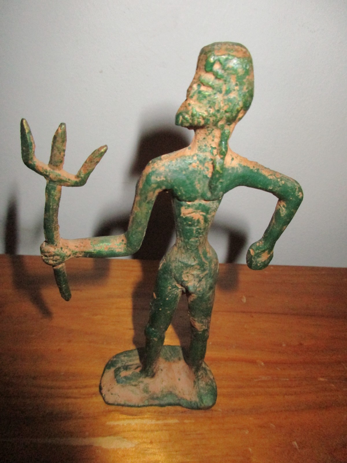 Poseidon, Greek God of the Sea, Holding a Trident 5 1/2\