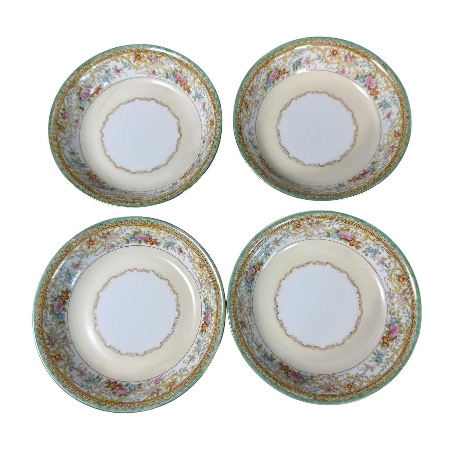 Set Of 4 Noritake N174 Fruit/Dessert (Sauce) Bowl 5-1/4” Vintage Made In Japan 2
