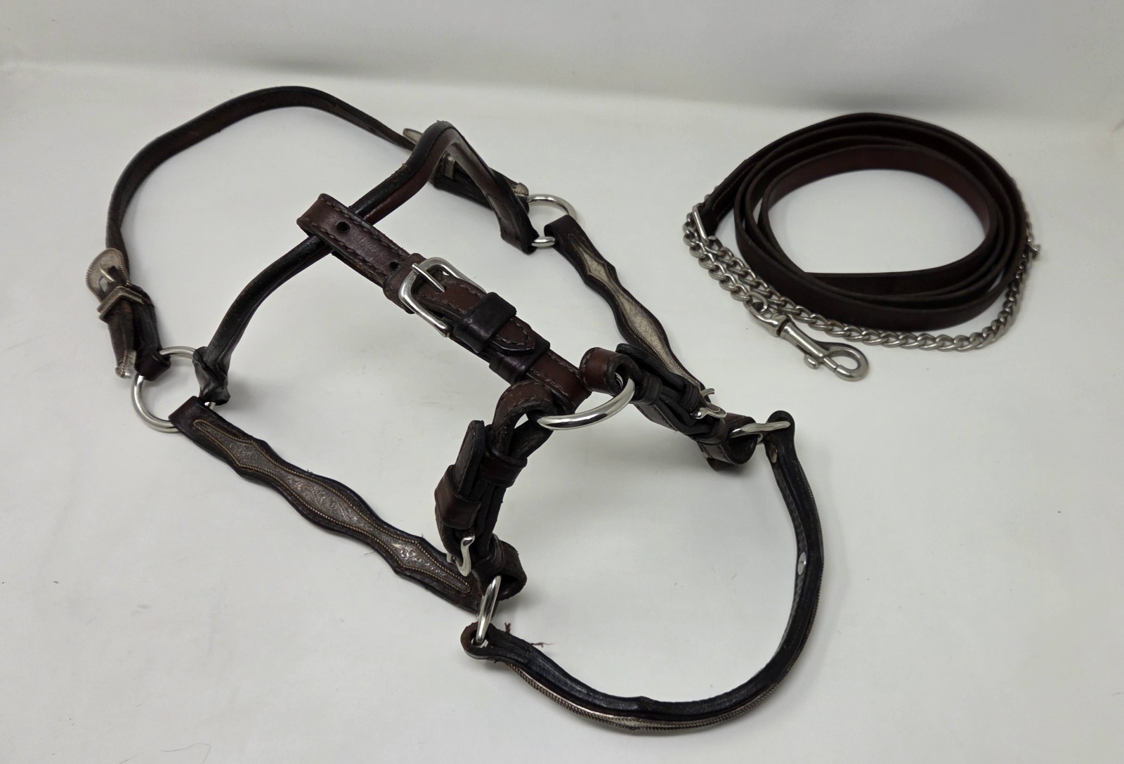 Rare Vintage Champion Turf Yearling Show Halter Set – Sterling Silver...