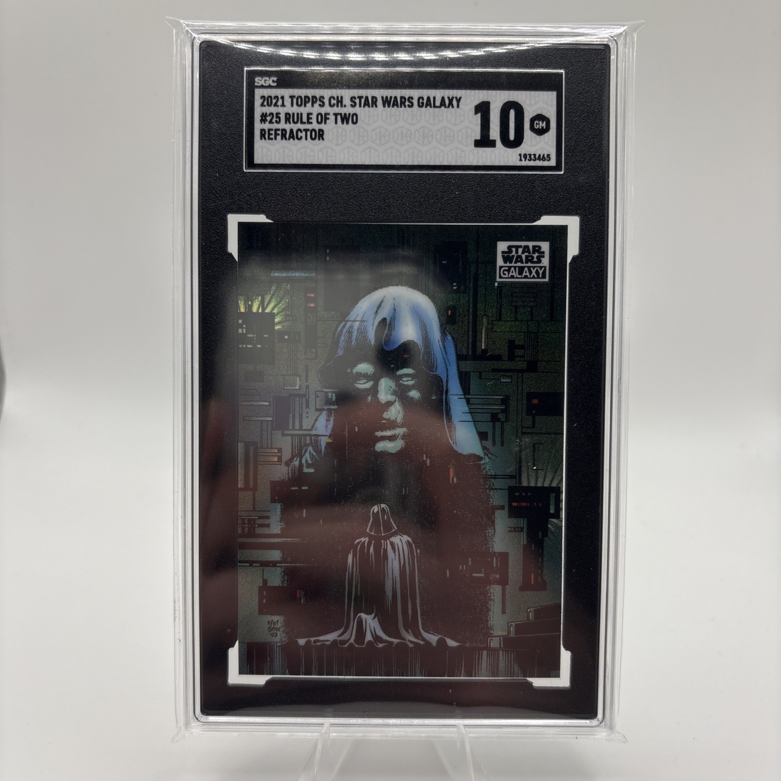2021 TOPPS CHROME STAR WARS GALAXY #25 RULE OF TWO SGC 10
