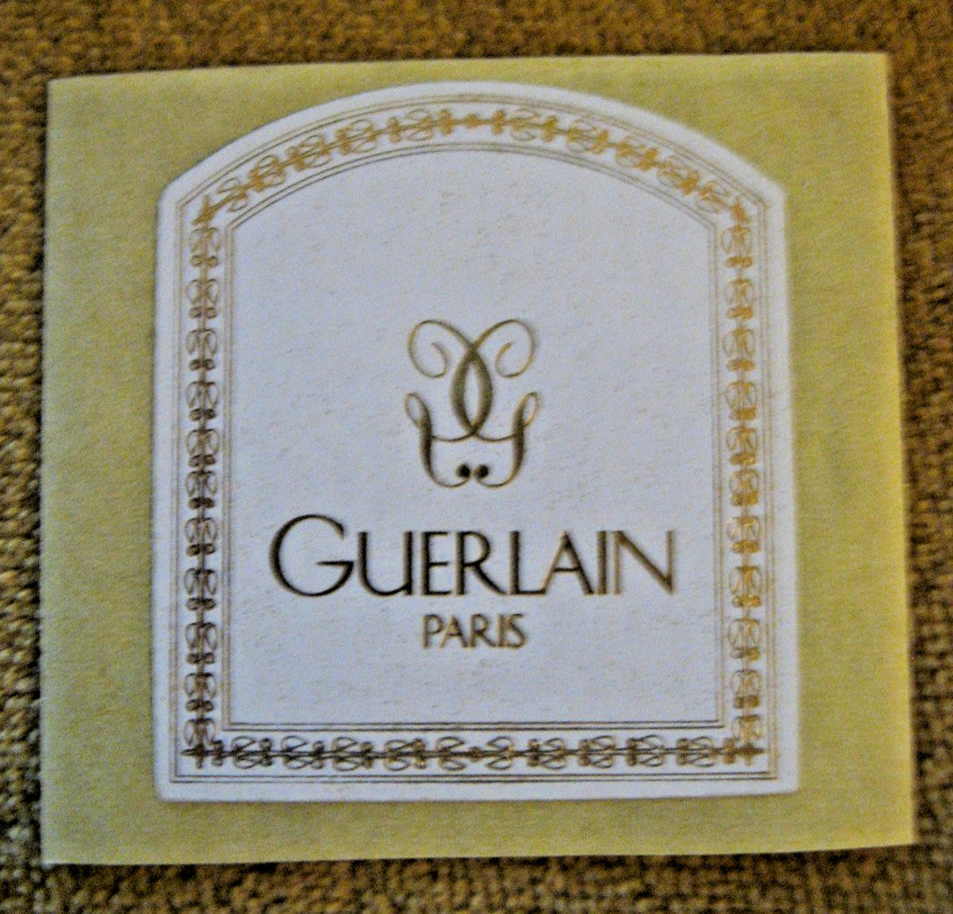 Guerlain Paris white and gold label