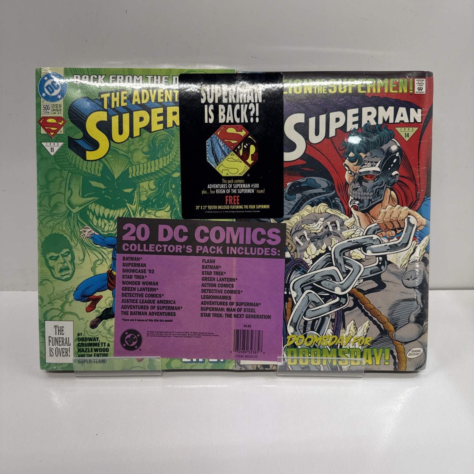 *20-Lot*DC Comics The Reign of Superman Collector\'s Pack, Poster, Various Comlcs