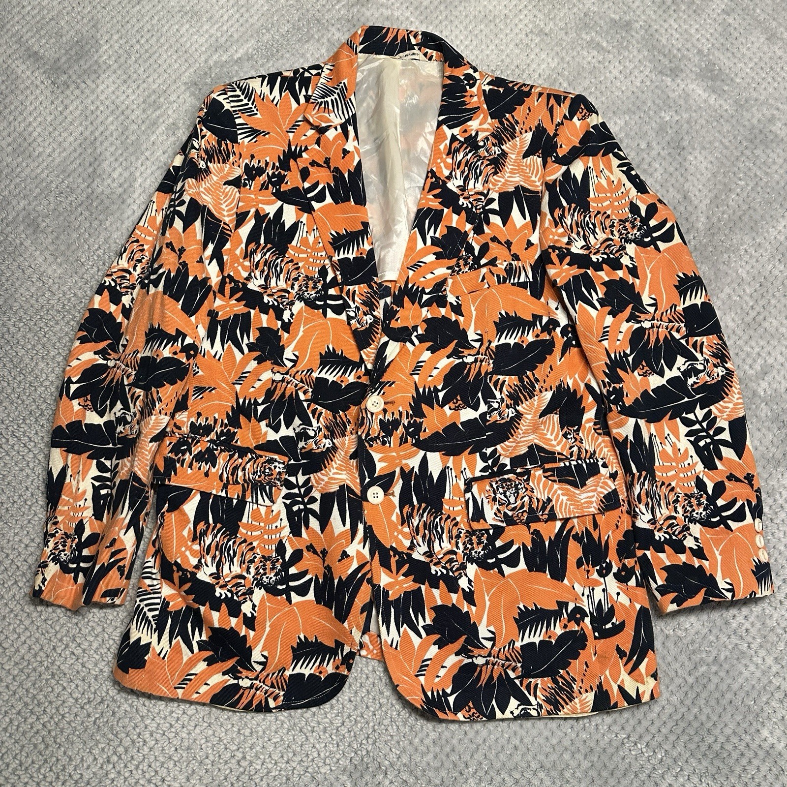 1957 Princeton University Reunion Jacket 25th Anniversary Medium Orange