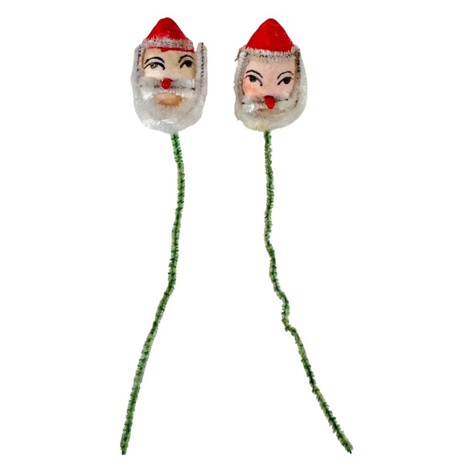 Vintage Santa Claus Head Pixie Picks Christmas Ornament 4.5