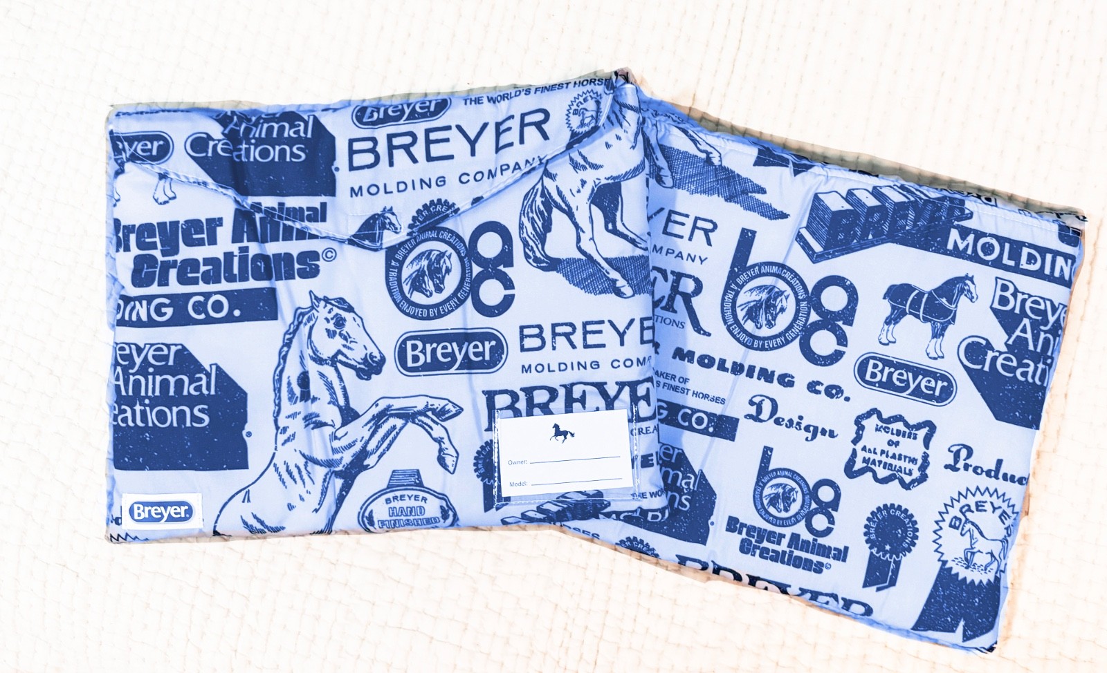 Breyer Traditional Pony Pouch Set of 2 pouches - historical logos design