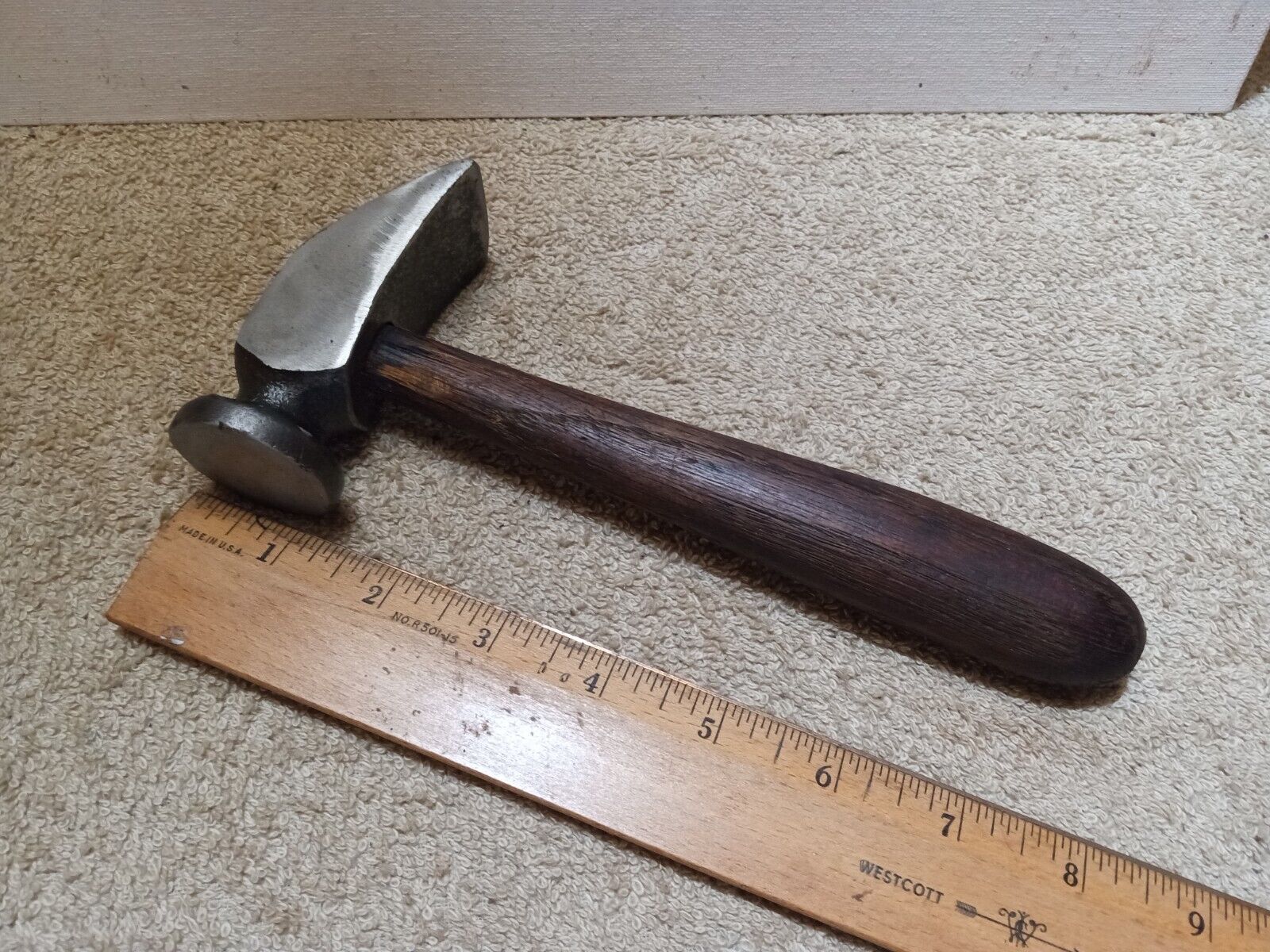 ANTIQUE COBBLER HAMMER POSSIBLE NO.4 CHARLES HAMMOND SHOE MAKER LATE 1800'S NICE