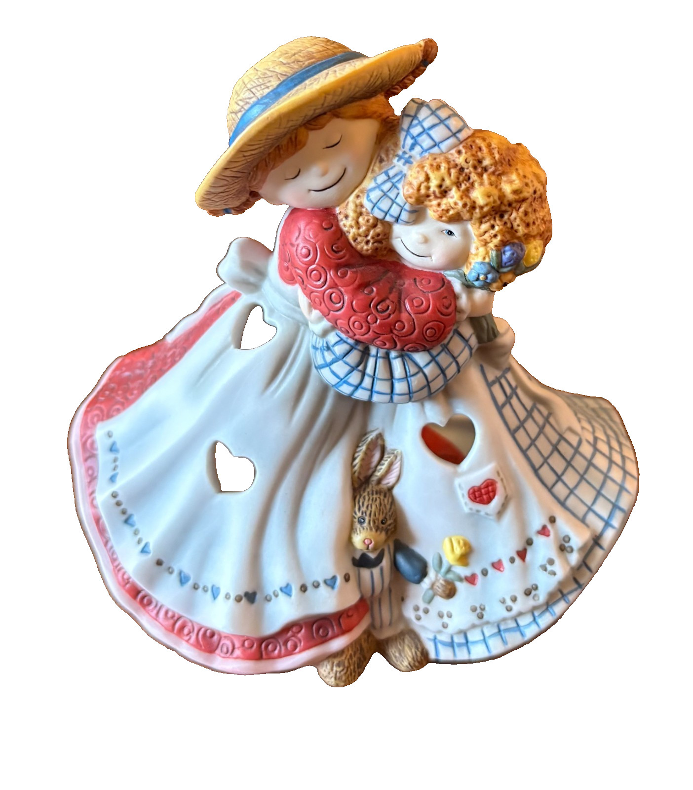 Lang Candles FIGURAL TEA LIGHT CANDLE HOLDER ~ Special Friends Katie & Molly