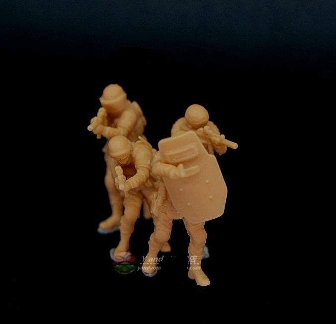 1/72 1/87 1/64  Modern (SWAT) Special Weapons And Tactics Unit 4pcs Soldier