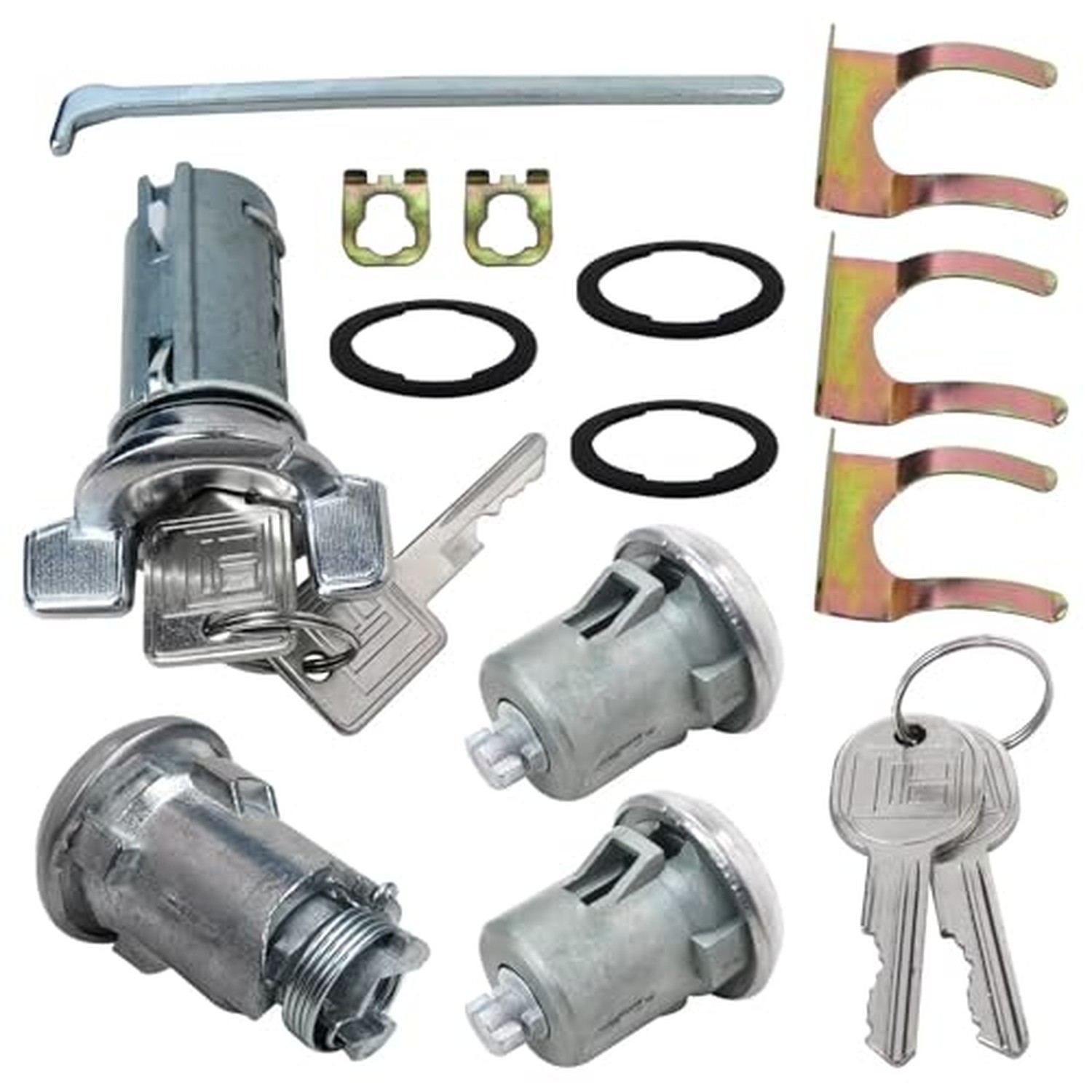 Ignition/Doors/Trunk Lock Cylinder w/Keys Kit Fit for BUICK Fit for CADILLAC ...