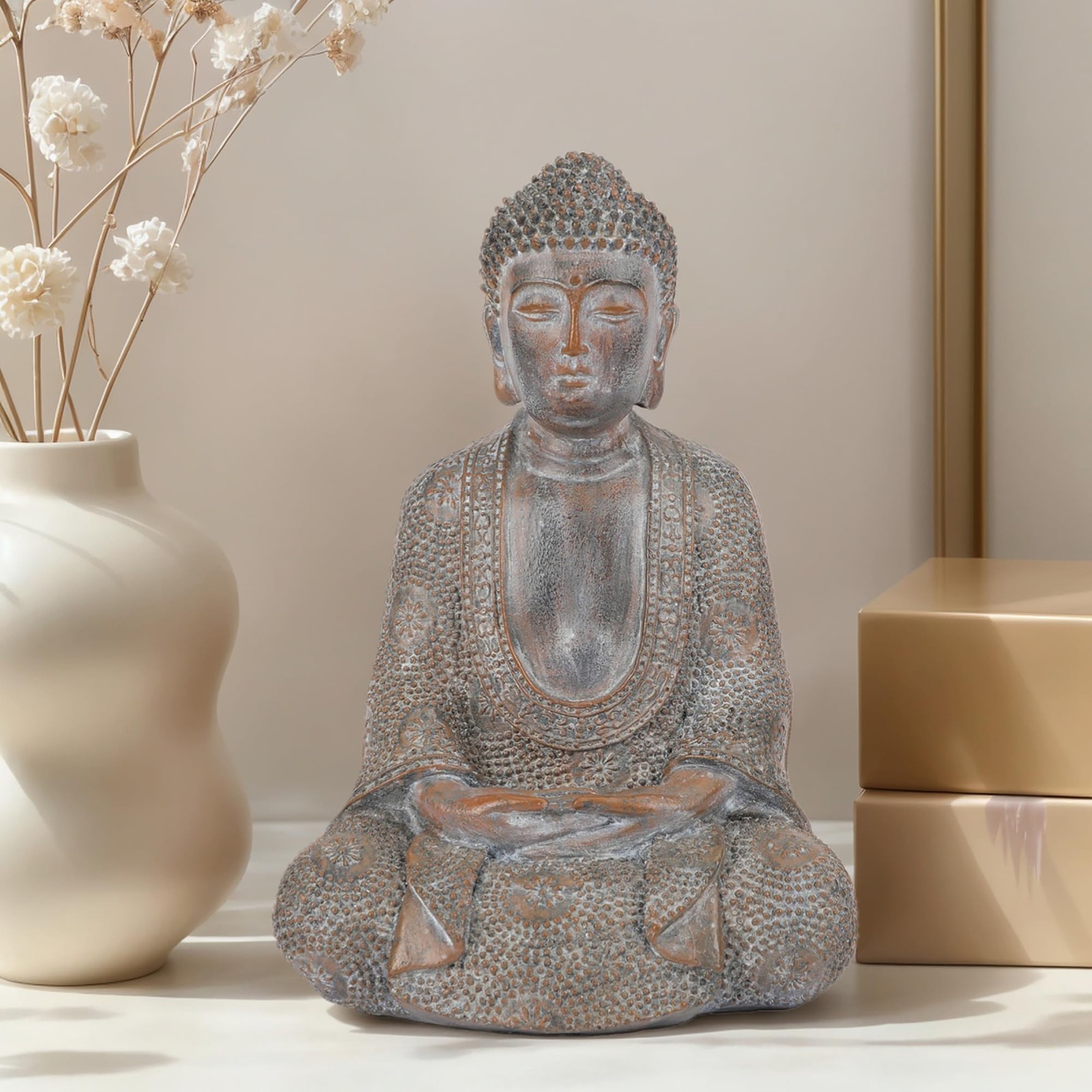Buddha Statue Outdoor,Zen Garden Decor Buddha Sculpture for Home Meditation D... Buddha Statue Outdoor,Zen Garden Decor Buddha Sculpture for Home Meditation D...