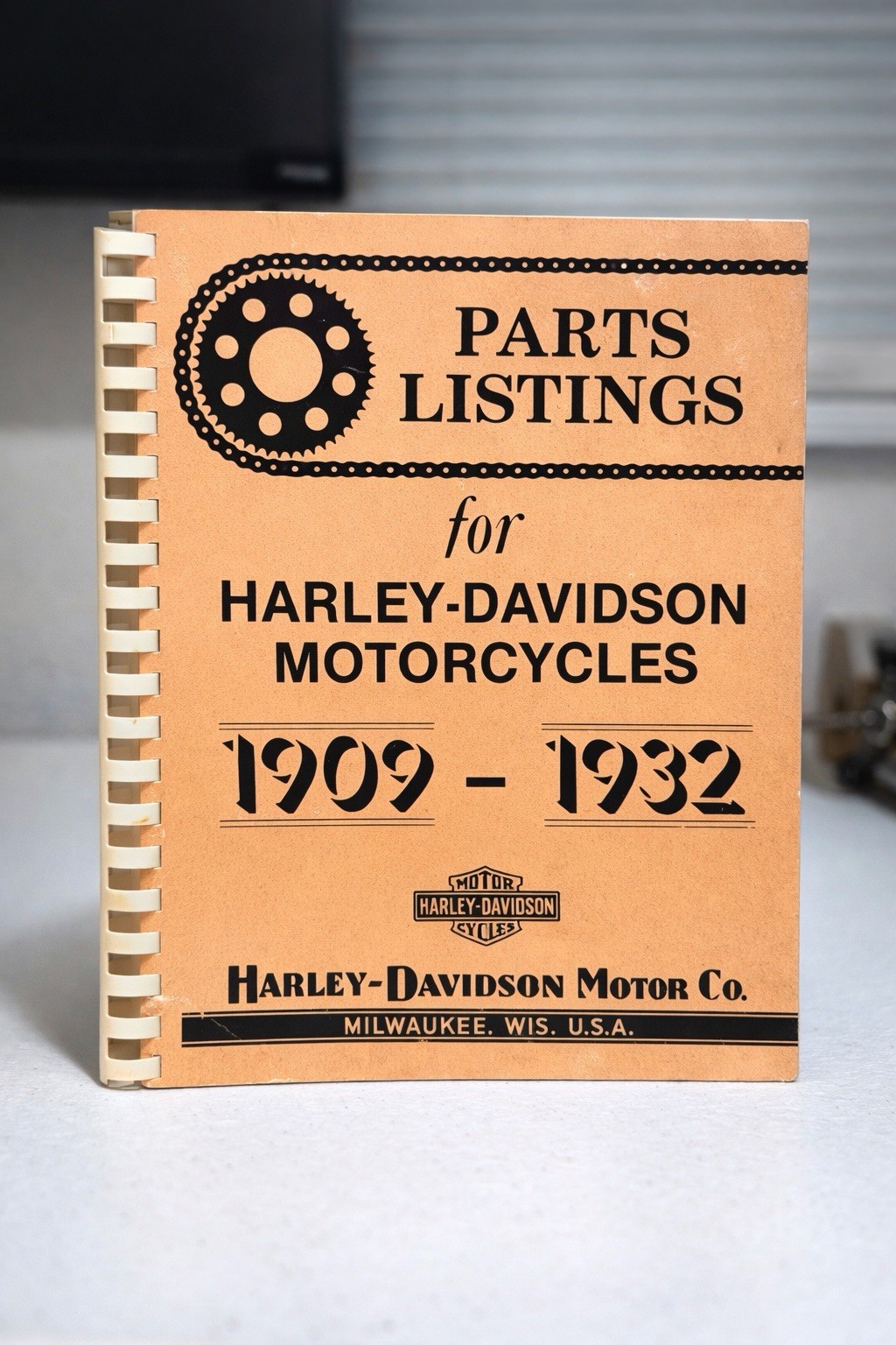 Harley Davidson Motor Co Rare Parts Listings For Motorcycles 1909-1932