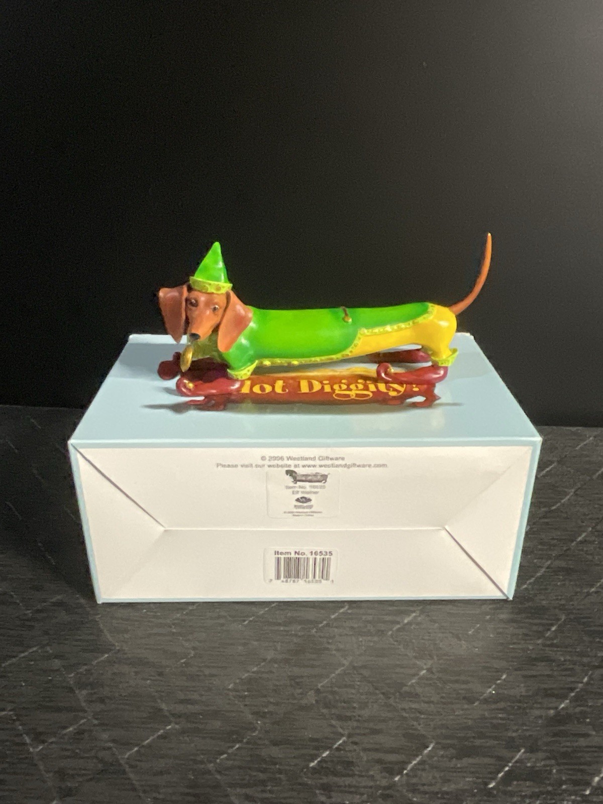 Westland Hot Diggity Dog 16535 Elf Weiner Dachshund