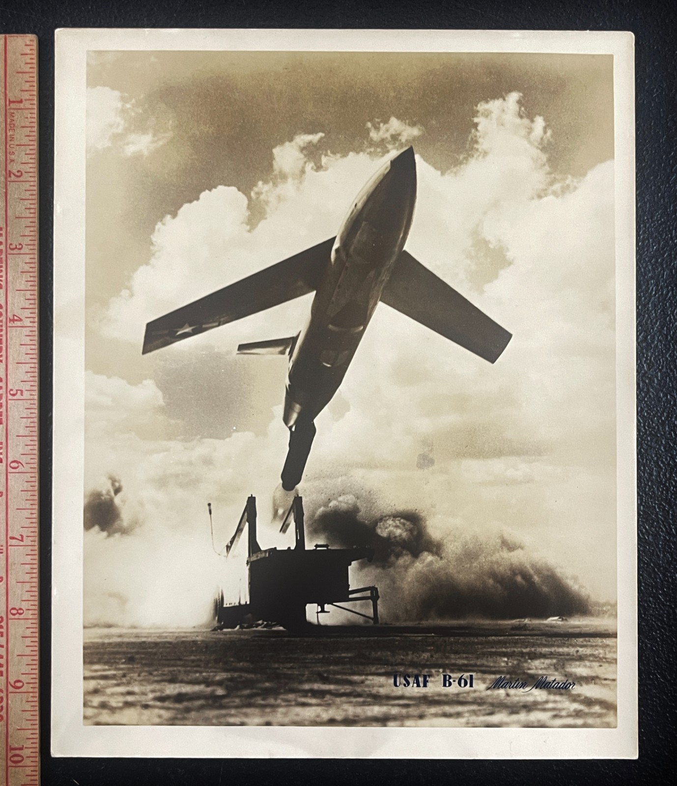 Orig US Air Force B-61 Martin Matador Cruise Missile Weapon 1950s 8x10 Photo
