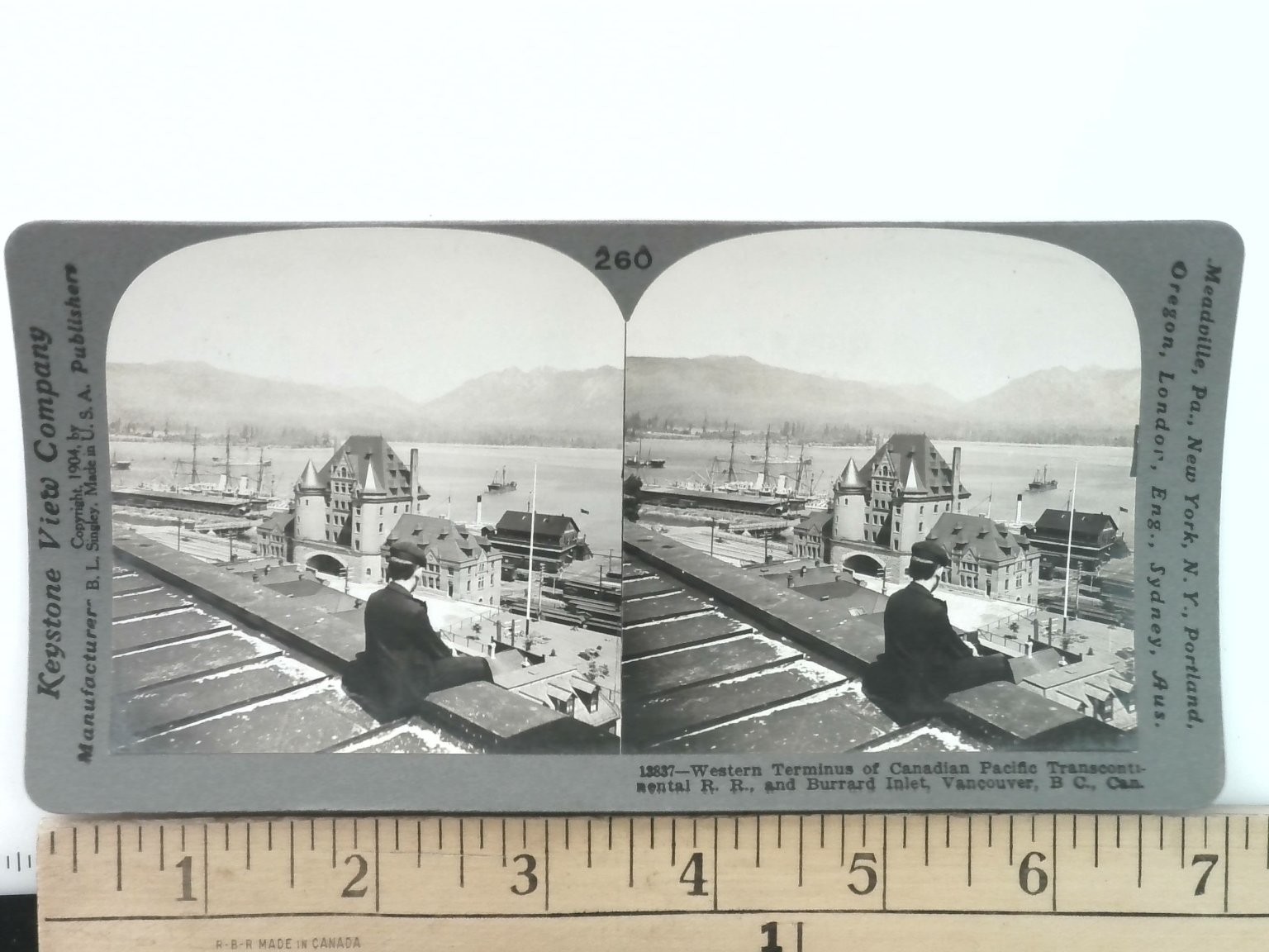 Vancouver Canada Stereoview Keystone View Co. 1904 Canadian Pacific Railway