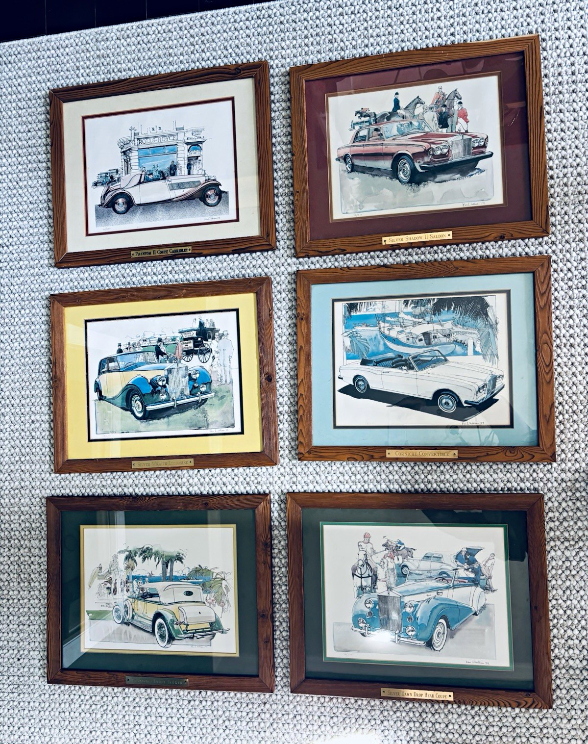 VTG Ken Dallison Rolls-Royce Framed Litho Prints - \